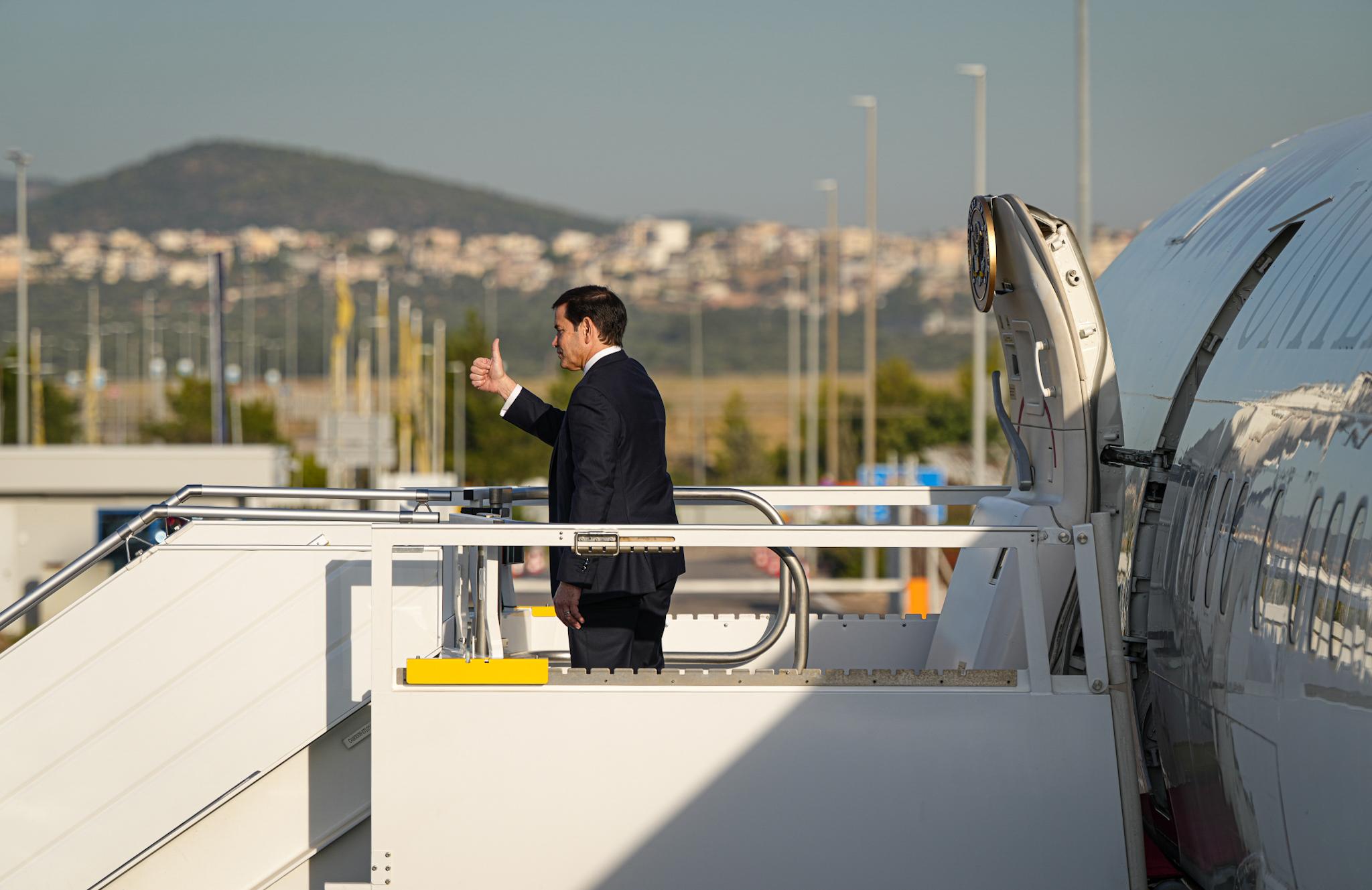 Ngoại trưởng Marco Rubio rời Athens, Hy Lạp sau bài phát biểu | 📸 U.S. Department of State / Wikimedia Commons